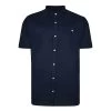 Bigdude Woven Linen Grandad Collar Short Sleeve Shirt Navy 1 Bigdude Woven Linen Grandad Collar Short Sleeve Shirt Navy -Urban Fit Shop d314ab97 bd22ss02 02 navy 1