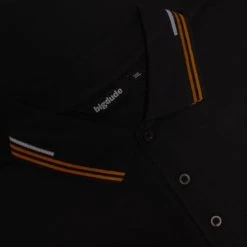 Bigdude Designer Tipped Polo Shirt Black -Urban Fit Shop d3fa10e5 img 8388@1x 1 1