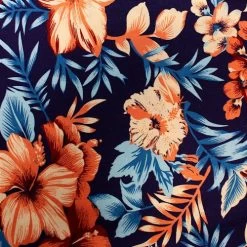 Bigdude Floral Short Sleeve Poplin Shirt Navy -Urban Fit Shop d59bfa77 img 8761