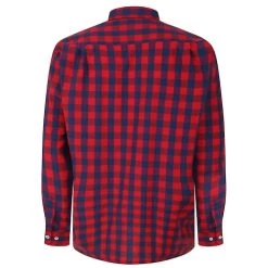 Bigdude Gingham Long Sleeve Shirt Red -Urban Fit Shop d72df872 bd23ls07 03 2