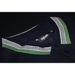Bigdude Jacquard Contrast Pique Polo Shirt Navy -Urban Fit Shop d7fda069 img 1432