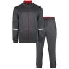 Bigdude Tricot Funnel Neck Tracksuit Charcoal