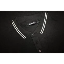 Bigdude Tipped Polo Shirt Black Tall -Urban Fit Shop ddf5cf56 bd20tp01 01 black