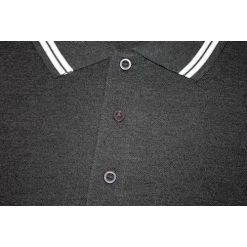 Bigdude Tipped Polo Shirt Charcoal -Urban Fit Shop de1e582f bd20tp01 07 charcoal 1