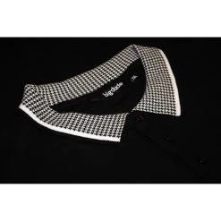 Bigdude Hounds Tooth Pique Polo Black -Urban Fit Shop e0bff2a7 img 1208