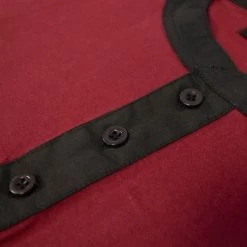 Bigdude Contrast Grandad Long Sleeve Pyjama Set Burgundy/Black -Urban Fit Shop e1097f69 img 8665