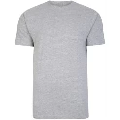Bigdude 5 Pack Plain T-Shirts -Urban Fit Shop e1798695 ebfbd4de bd101 03gry 1