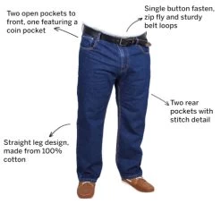 Bigdude Regular Fit Jeans Mid Wash 10 Bigdude Regular Fit Jeans Mid Wash -Urban Fit Shop e4b6f0a2 051