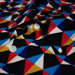 Bigdude Abstract Print Long Sleeve Poplin Shirt Black -Urban Fit Shop e4fbcec2 img 8751