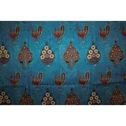 Bigdude Relaxed Collar Peacock Print Short Sleeve Shirt Denim Tall -Urban Fit Shop e6ec1472 bd23ss03 07 3