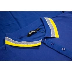 Bigdude Jacquard Contrast Pique Polo Shirt Royal Blue -Urban Fit Shop e6f9ece5 img 1354