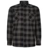 Bigdude Checked Overshirt Charcoal/Black -Urban Fit Shop e7563482 bd23ls16 07 1