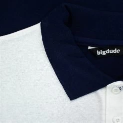 Bigdude Colour Block Polo Shirt Navy -Urban Fit Shop ecd80c40 img 8092