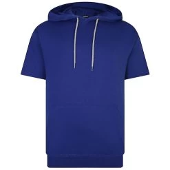 Bigdude Short Sleeve Hoody Cobalt Blue
