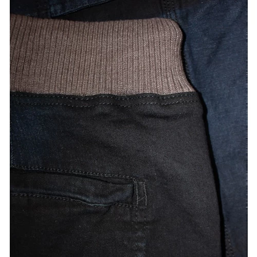 Bigdude Jersey Waistband Denim Shorts Black 7 Bigdude Jersey Waistband Denim Shorts Black - Image 5