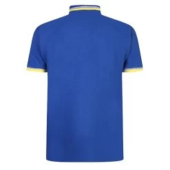 Bigdude Jacquard Contrast Pique Polo Shirt Royal Blue -Urban Fit Shop ef29da0a bd22p10 16 royalblue 2