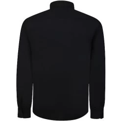 Bigdude Classic Long Sleeve Poplin Shirt Black -Urban Fit Shop f0045fd4 m30a6843