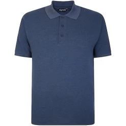 Bigdude Plain Polo Shirt Denim -Urban Fit Shop fa03ebb8 bluemarlpolo 1