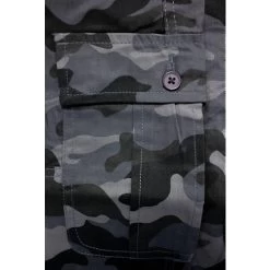 Bigdude Elasticated Waist Cargo Camo Shorts Charcoal 15 Bigdude Elasticated Waist Cargo Camo Shorts Charcoal -Urban Fit Shop fa144c66 img 7100