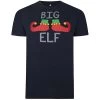 Bigdude Big Elf Print Christmas T-Shirt Navy 1 Bigdude Big Elf Print Christmas T-Shirt Navy -Urban Fit Shop fa7305ff bd23ts19 02 1201