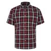 Bigdude Short Sleeve Check Shirt Red