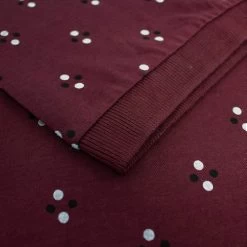 Bigdude Geometric Print Polo Shirt Burgundy -Urban Fit Shop ff0338e5 img 8674