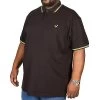 Bigdude Tipped Polo Shirt Black/Green -Urban Fit Shop img 0018 clipped rev 1