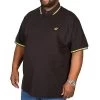 Bigdude Tipped Polo Shirt Black/Yellow Tall -Urban Fit Shop img 0026 clipped rev 1 2