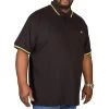 Bigdude Tipped Polo Shirt Black/Yellow -Urban Fit Shop img 0030 clipped rev 1
