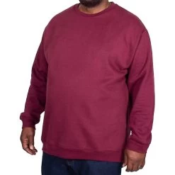Bigdude Essentials Jumper Burgundy Tall