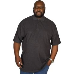 Bigdude Plain Polo Shirt- Charcoal -Urban Fit Shop img 1544 clipped rev 1