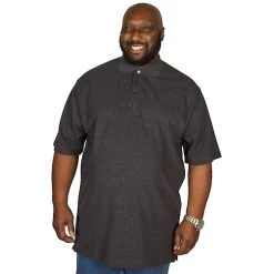 Bigdude Plain Polo Shirt- Charcoal -Urban Fit Shop img 1548 clipped rev 1 2