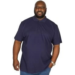 Bigdude Plain Polo Shirt- Navy -Urban Fit Shop img 1552 clipped rev 1 1