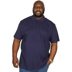 Bigdude Plain Polo Shirt Navy Tall -Urban Fit Shop img 1552 clipped rev 1 1 1