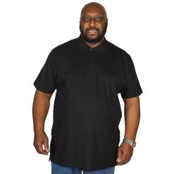 Bigdude Plain Polo Shirt - Black -Urban Fit Shop img 1556 clipped rev 1