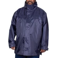 Bigdude Showerproof Packaway Rain Jacket Navy -Urban Fit Shop img 1932 clipped rev 1