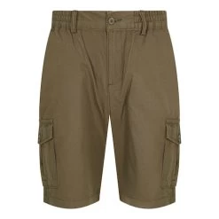 Bigdude Elasticated Waist Cargo Shorts Khaki