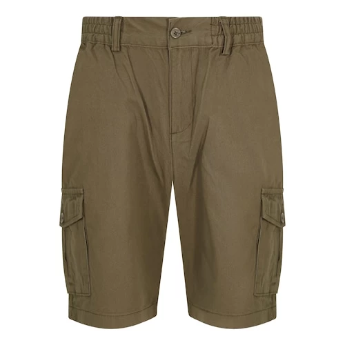 Bigdude Elasticated Waist Cargo Shorts Khaki 3 Bigdude Elasticated Waist Cargo Shorts Khaki