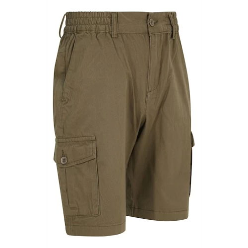 Bigdude Elasticated Waist Cargo Shorts Khaki 4 Bigdude Elasticated Waist Cargo Shorts Khaki - Image 2