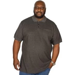 Bigdude Polo Shirt With Pocket Charcoal -Urban Fit Shop img 2362 clipped rev 1