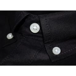 Bigdude Oxford Long Sleeve Shirt Black Tall -Urban Fit Shop img 2823 3