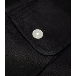 Bigdude Oxford Long Sleeve Shirt Black Tall -Urban Fit Shop img 2825 2