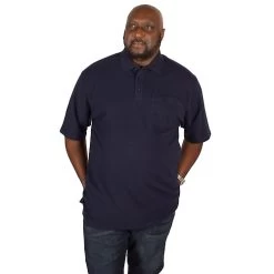 Bigdude Polo Shirt With Pocket Navy 11 Bigdude Polo Shirt With Pocket Navy -Urban Fit Shop img 3848 clipped rev 1 1