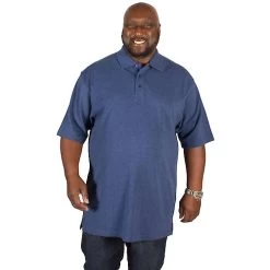 Bigdude Plain Polo Shirt Denim -Urban Fit Shop img 3858 clipped rev 1