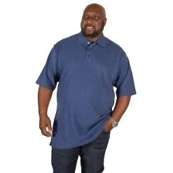 Bigdude Plain Polo Shirt Denim -Urban Fit Shop img 3861 clipped rev 1