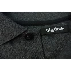 Bigdude Plain Polo Shirt- Charcoal -Urban Fit Shop img 4009