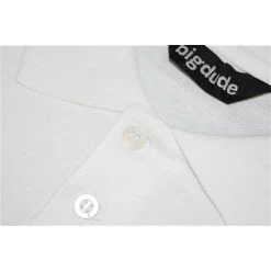 Bigdude Embroidered Polo Shirt White -Urban Fit Shop img 4109 1