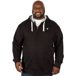Bigdude Fleece Full Zip Hoody Black 15 Bigdude Fleece Full Zip Hoody Black -Urban Fit Shop img 4840 clipped rev 1