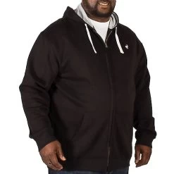 Bigdude Fleece Full Zip Hoody Black 14 Bigdude Fleece Full Zip Hoody Black -Urban Fit Shop img 4841 clipped rev 1