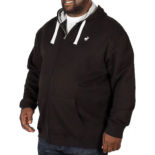 Bigdude Fleece Full Zip Hoody Black 5 Bigdude Fleece Full Zip Hoody Black - Image 3